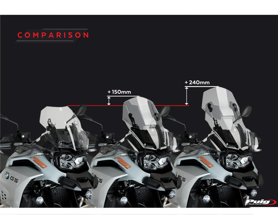 BMW F 750 GS [2024] – Justerbar frontrute – kraftig tonet