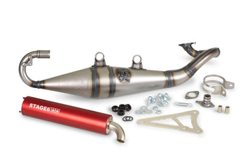 Aprilia SR Netscaper 50 2T LC - Exhaust Pro Replica MK2 Rød