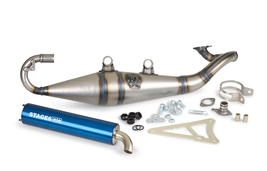 MBK Nitro Naked 50 2T LC [–2012] - Auspuff Pro Replica MK2 Blau