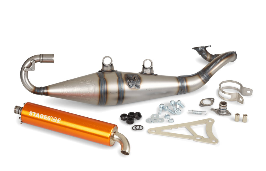 Yamaha Aerox Naked 50 2T LC CAT [2004–] - Auspuff Pro Replica MK2 Orange