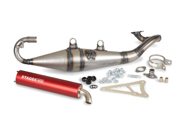 Aprilia SR Netscaper 50 2T LC - Exhaust Pro Replica MK2 Rød