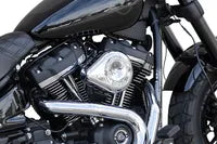 Harley-Davidson FLI 1868 Hydra-Glide Revival 114 [2024] - Mini Teardrop Stealth Luftfilter-Kit – Oberfläche: Silber – Bild 12