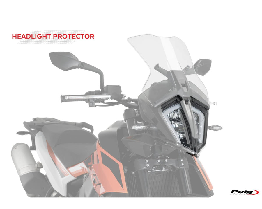 KTM 390 ADVENTURE SW [2024] – Frontlysbeskyttelse – Gjennomsiktig