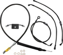Harley Davidson Fxdrs 114 [LA CHOPPERS] - Standard Midnight Braided Handlebar/Breme Line Kit