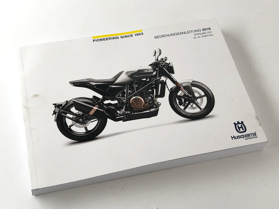 Husqvarna 701 Vitpilen [2018] - Operasjonsinstruksjoner tysk
