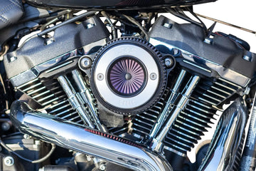 Harley-Davidson FXDR 1868 Softail King 114 [2019] - Air Stinger Stealth Luftfiltersatz – Oberfläche: Schwarz, Verchromt – Bild 2