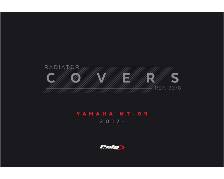 YAMAHA MT-09 SP [2020] – Radiatorhette – Mattsvart