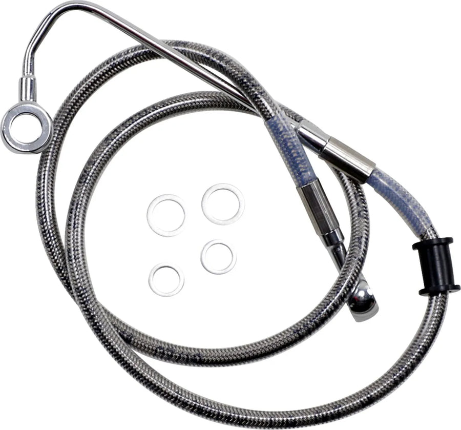 harley davidson flstc [DRAG SPECIALTIES] - Forlenget bremselinje i rustfritt stål
