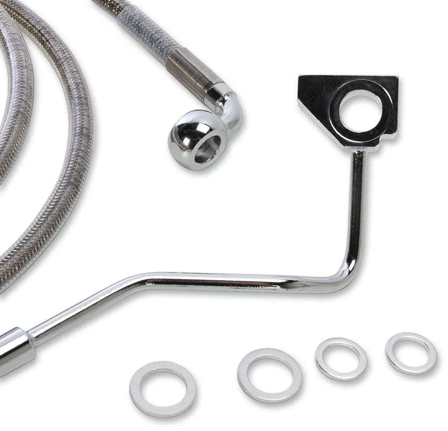 harley davidson fltr [DRAG SPECIALTIES] - Forlenget bremselinjesett i rustfritt stål
