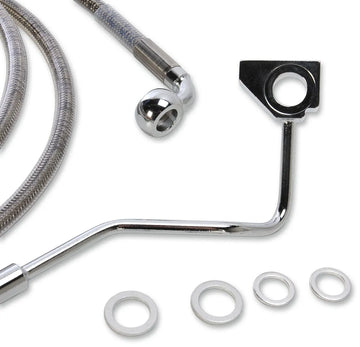 harley davidson fltr [DRAG SPECIALTIES] - Forlenget bremselinjesett i rustfritt stål - 0