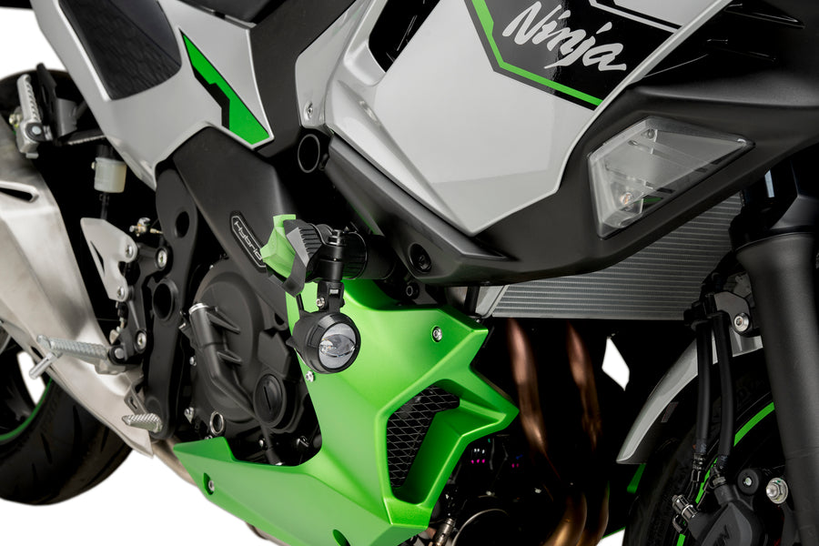 KAWASAKI NINJA 7 HYBRID [2025] – Crash Pads R19 – Svart