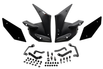KAWASAKI Z650 [2020] - Downforce Naked Spoiler-Wings | Schwarz | PUIG 20328N