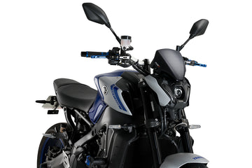 TRIUMPH BONNEVILLE T 120 BLACK [2025] - Ny generasjon Sport Plus frontrute | Karbonlook | PUIG 20643C