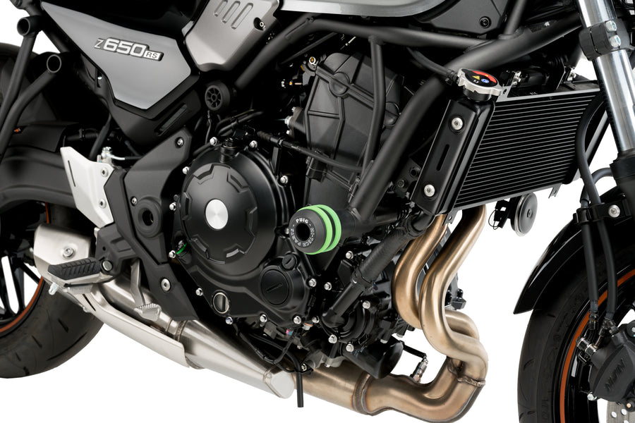 KAWASAKI Z 650 RS [2025] – Frame Crash Pads Vintage 2.0 – Svart