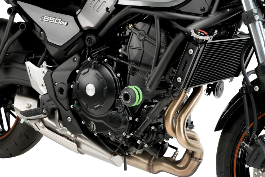 KAWASAKI Z 650 RS [2025] – Frame Crash Pads Vintage 2.0 – Svart