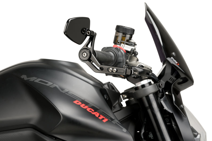 KTM RC 390 [2025] – Bremsespakbeskyttelse med bakspeil Pro – Svart