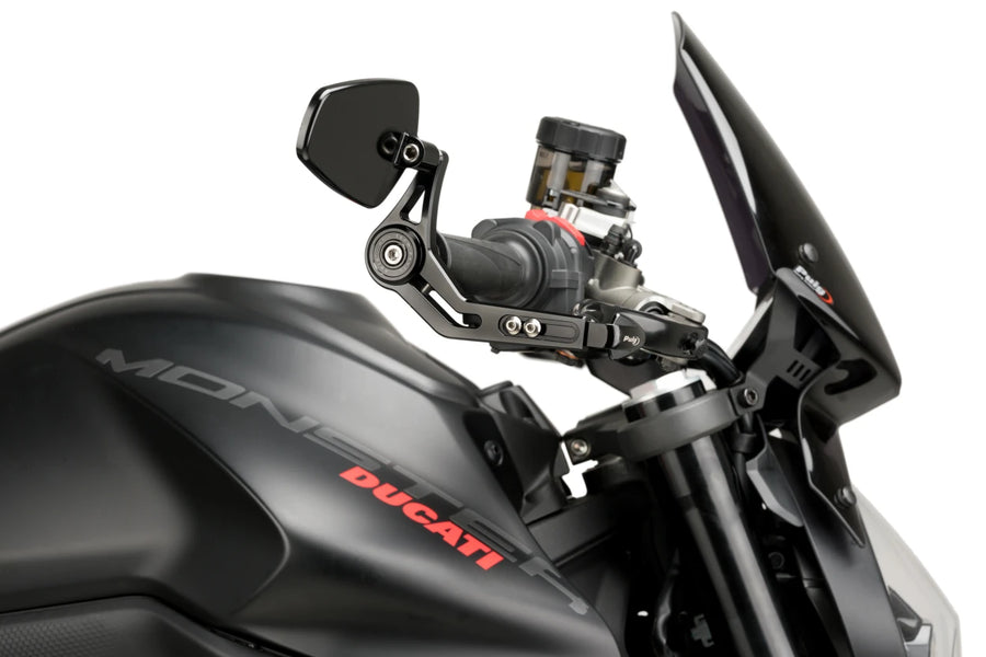KTM RC 390 [2025] – Bremsespakbeskyttelse med bakspeil Pro – Svart