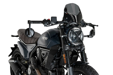 DUCATI SCRAMBLER FULL GASS [2025] - Ny generasjon sportsfrontrute | Sterkt tonet | PUIG 21580F