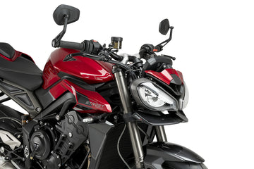 TRIUMPH STREET TRIPLE 765 RS [2023] - Frontspoiler naken | Matt svart | PUIG 21594J
