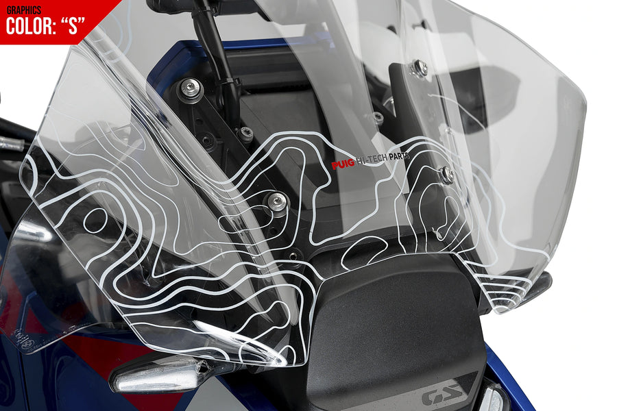 BMW R 1300 GS TROPHY [2025] - Touring Screen Plus | Grafikk | PUIG 21795S