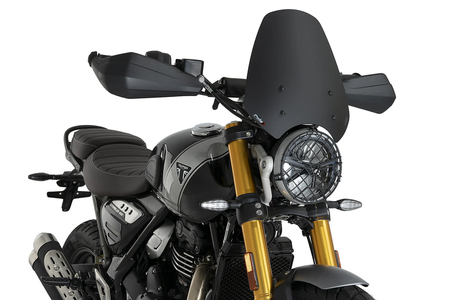 TRIUMPH SPEED 400 [2025] - PUIG Ny generasjon sportsfrontrute | Matt svart | PUIG 21933J