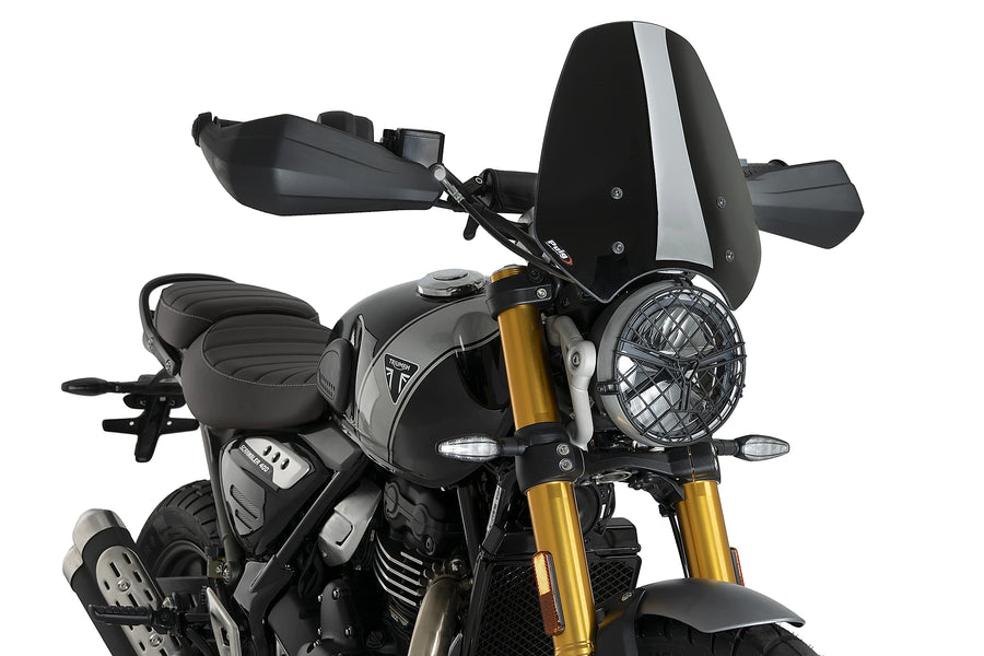 TRIUMPH SPEED 400 [2025] - PUIG Ny generasjon sportsfrontrute | Svart | PUIG 21933N