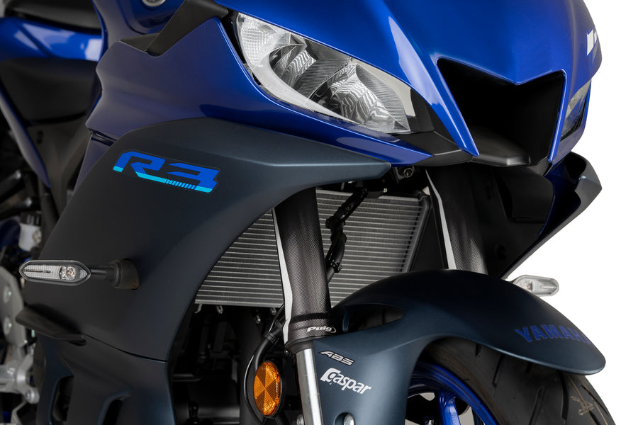 YAMAHA YZF-R3 [2025] – Gaffelbeskyttelsessett-klistremerke – Svart