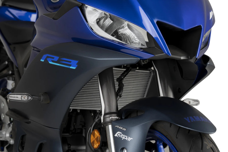 YAMAHA YZF-R3 [2025] – Gaffelbeskyttelsessett-klistremerke – Svart