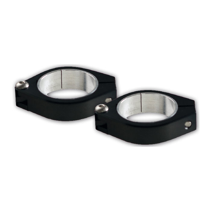 CNC Schellen-Set – 2 schwarze Schellen, Ø 57 mm, Alu-schwarz