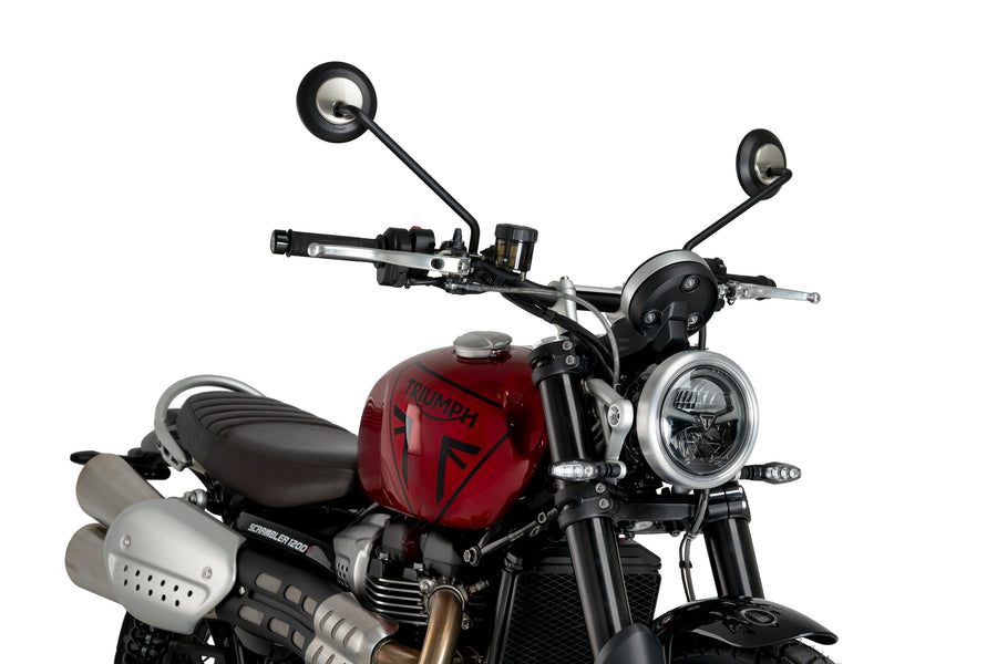 TRIUMPH SCRAMBLER 1200X [2025] – ALU frontplate – svart