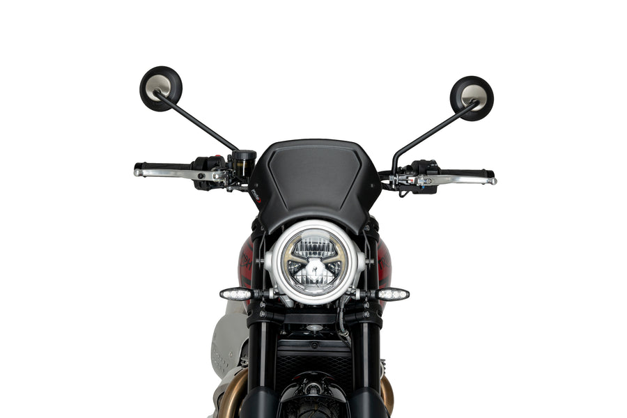 TRIUMPH SCRAMBLER 1200X [2025] – ALU frontplate – sølv