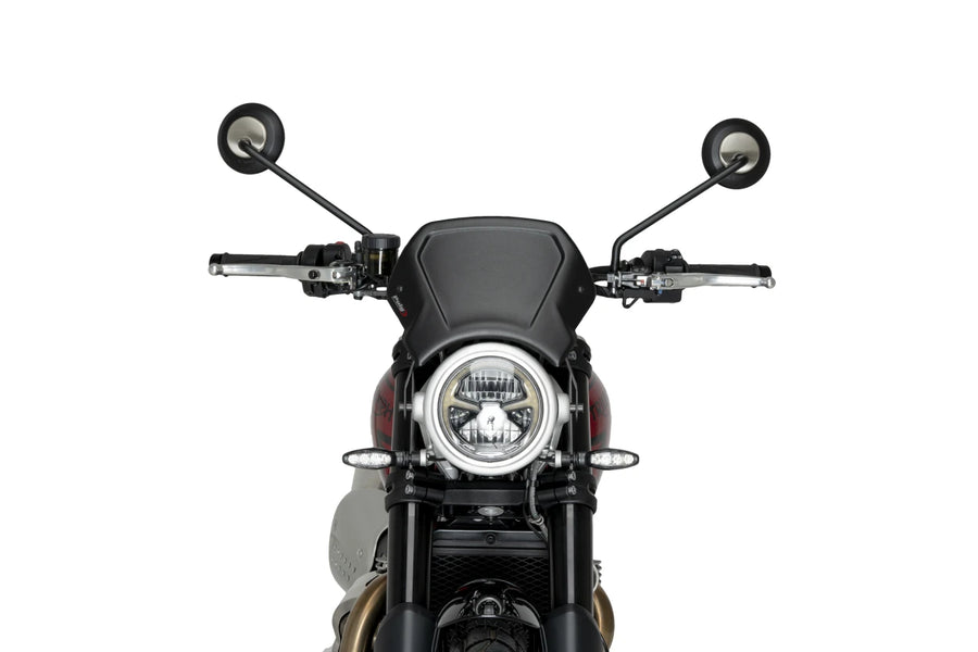 TRIUMPH SCRAMBLER 1200X [2025] – ALU frontplate – sølv