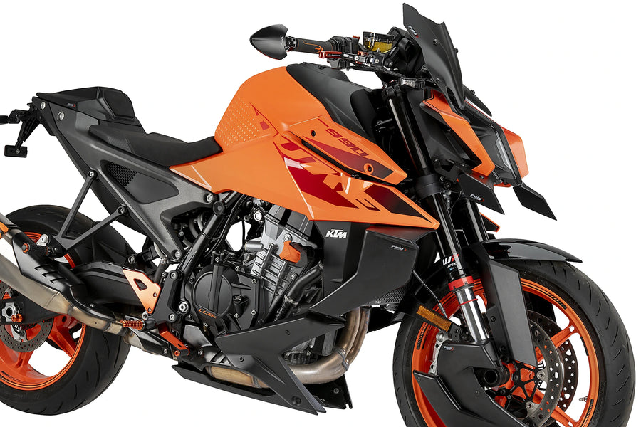 KTM 990 DUKE R [2025] - frontspoiler | Matt svart | PUIG 22228J