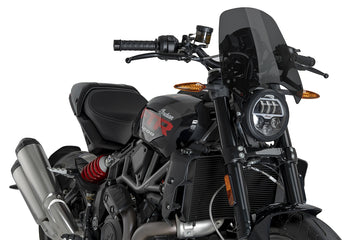 INDIAN FTR 1200 SPORT [2025] - PUIG New Generation Sports Windshield | Sterkt tonet | PUIG 22348F