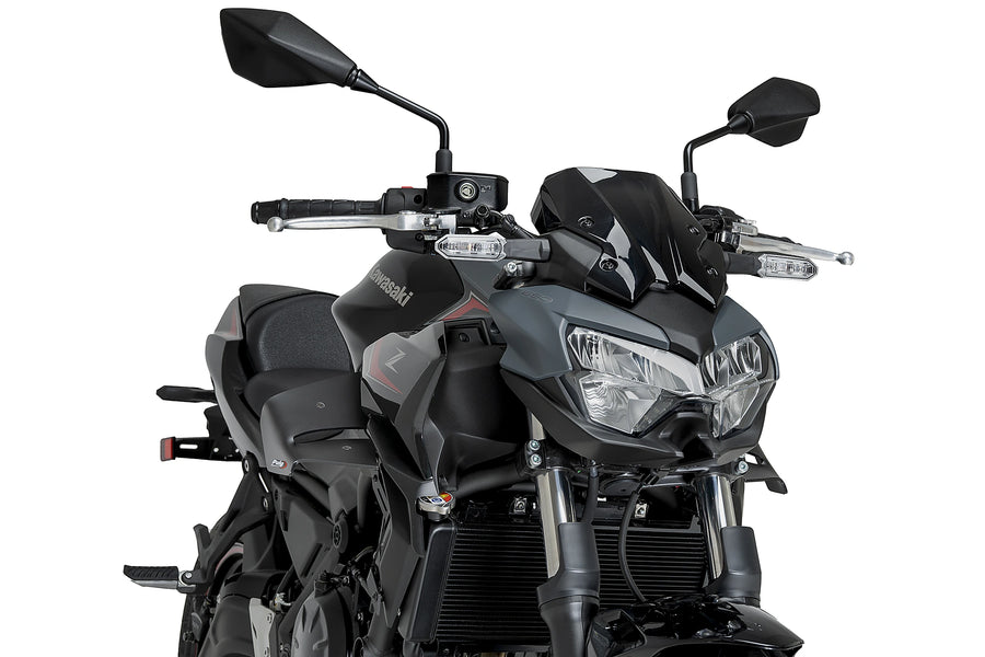 KAWASAKI Z 650 [2025] - D12 Spoiler | Matt svart | PUIG 22472J