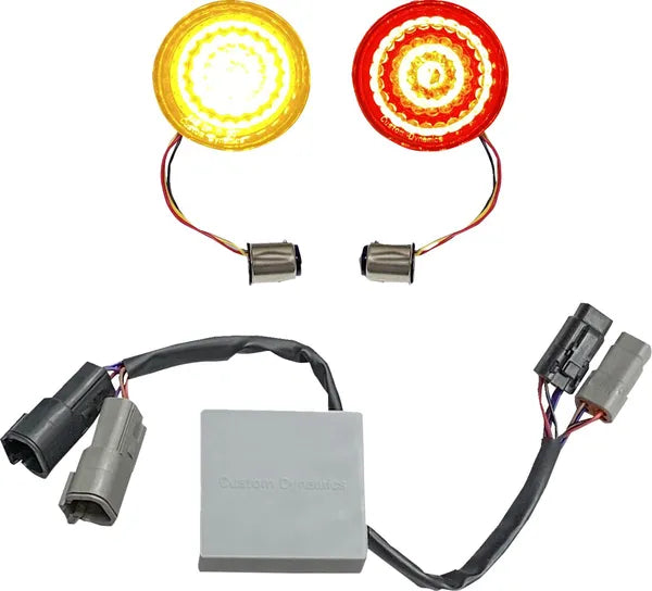 Harley Davidson FLS [CUSTOM DYNAMICS] – SMART LED Bullet Blinklysinnsatser