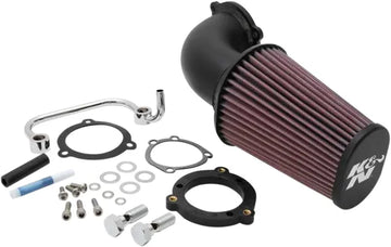 Harley Davidson Sportster 883 Iron XL 883 N [K & N] - Aircharger®-inntakssystem med dorbøyd aluminiumsinntaksrørsett