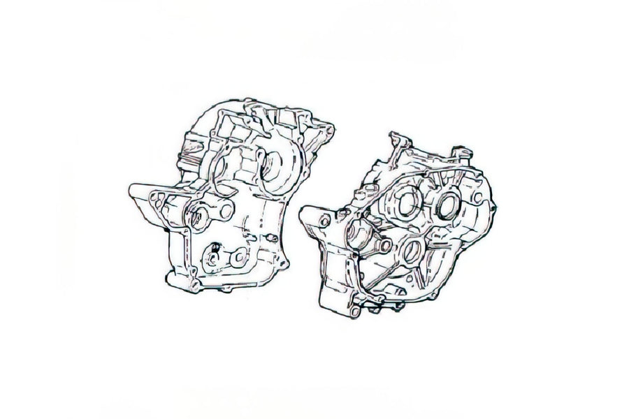 Beta RR Enduro 50 2T - Motorgehäuse original Ersatzteil