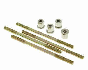 Yamaha DT 125 [Naraku] -Screw Set Cylinder inkludert NUTS-4 deler - 0