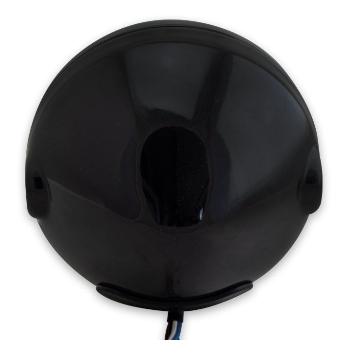 Kawasaki W 650 – H4 frontlykt Bullet 5¾ tommer sort