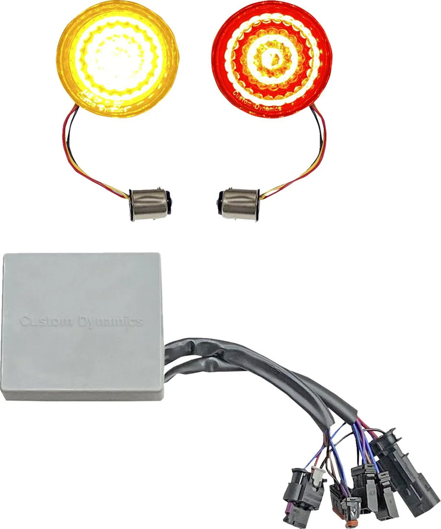 harley davidson flfb [CUSTOM DYNAMICS] – SMART LED kule blinklysinnsatser