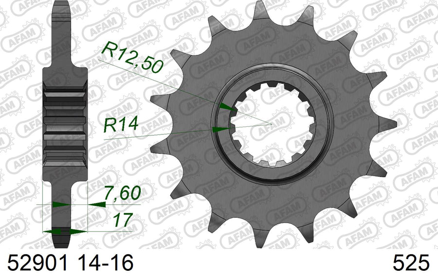 Ducati Multistrada V4 S Sport [2021-2023] - Kettenkit 525 XHR4 - 16/42-124 - Standard Kettenrad Stahl