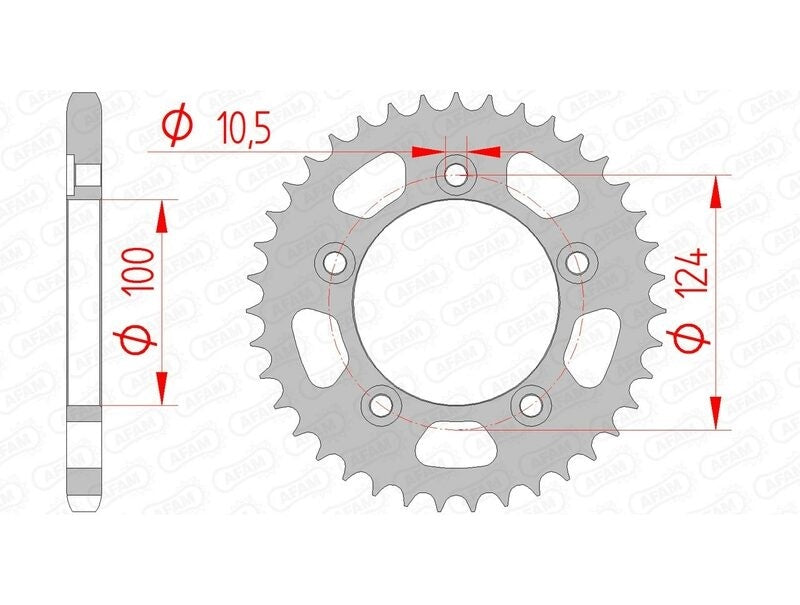 Ducati 999 S [2003-2006] - Kettenkit 525 XHR4 - 15/36-96 - Standard Kettenrad Stahl