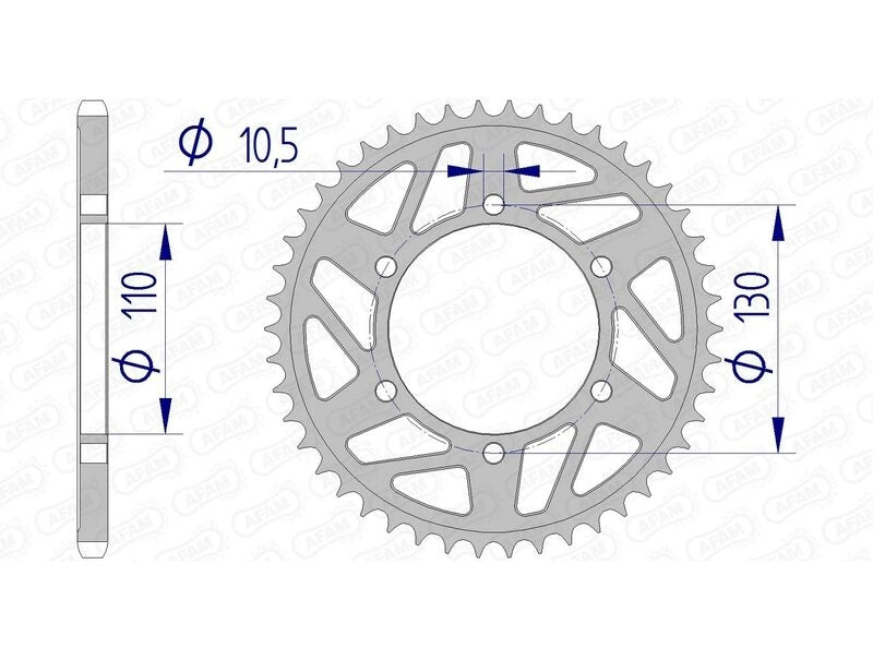 Yamaha YZF R1 RN12 [2004-2005] - Kettenkit 520 XHR4 - 17/45-116 - Standard Kettenrad Alu