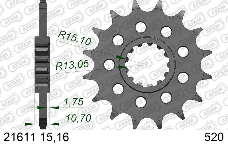 Yamaha Ténéré 700 Rally [2025-2026] - Kjedesett 520 XHR4 - 15/46-122 - Standard tannhjulstål