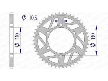 Suzuki GSX-S 950 A 2 ABS [2022-2025] - Kettenkit 520 XHR4 - 17/44-116 - Standard Kettenrad Alu