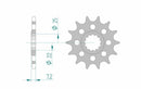 Suzuki GSX-S 950 A 2 ABS [2022-2025] - Kettenkit 520 XHR4 - 17/44-116 - Standard Kettenrad Alu