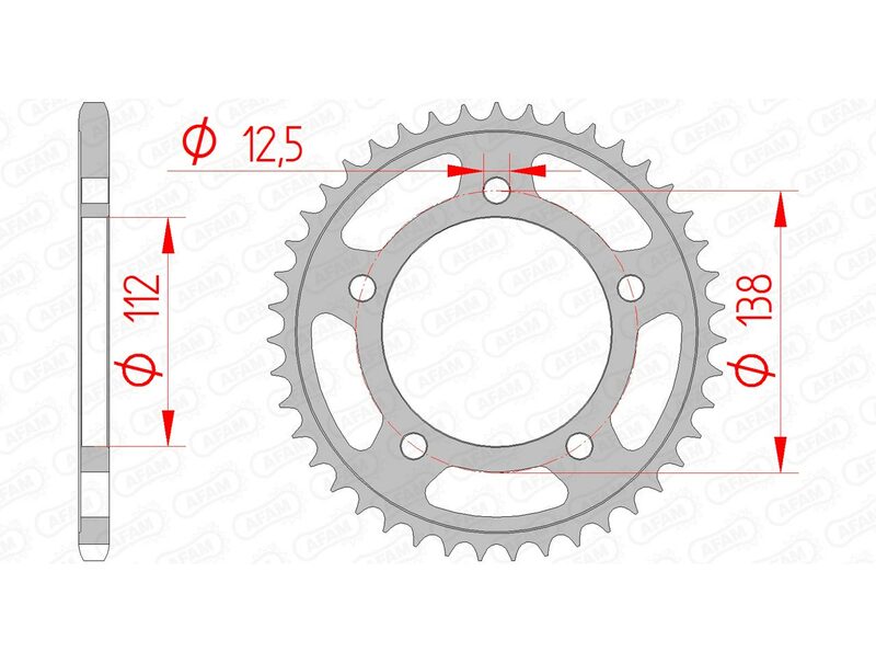 Honda NC 750 X ABS (RC 90) [2022-2024] - Kettenkit 520XSR 16/43-114 - Standard Kettenrad