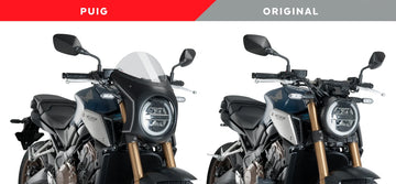 HONDA CB 650 R NEO SPORTS CAFE [2023] – Retro kåpeskjerm – Gjennomsiktig - 0