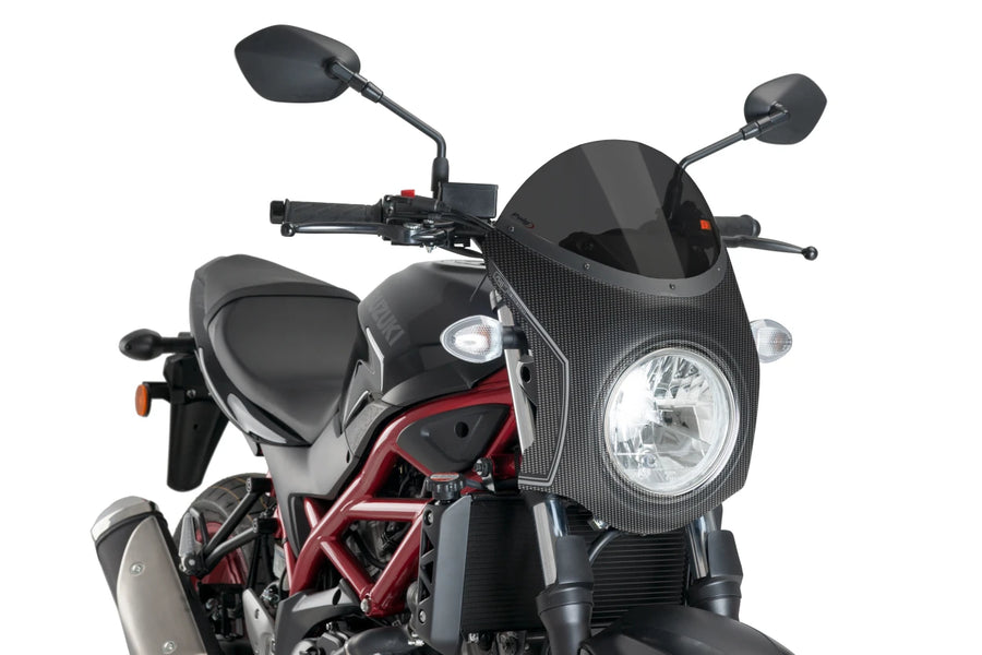 SUZUKI SV 650 [2025] – Retro Fairing Screen – Svart